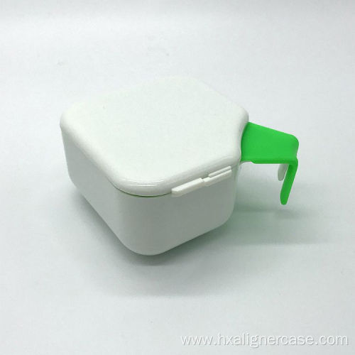 Easy Cleaning Plastic Denture Box with Mess